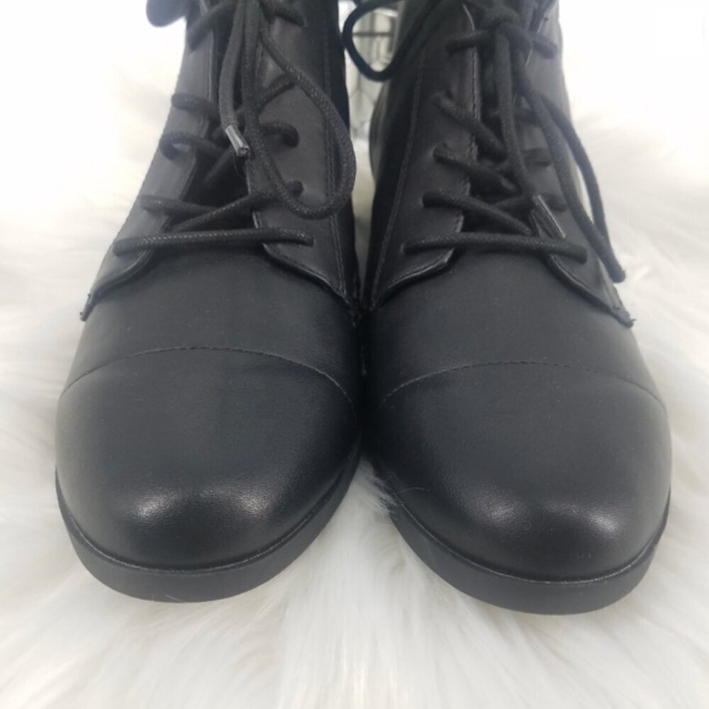 NWOB Gloria Vanderbilt Women's Claudette Ankle Boot Dark Academia Black Gothic 9 - Picture 3 of 6